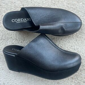 Cordani platform wedge mule
